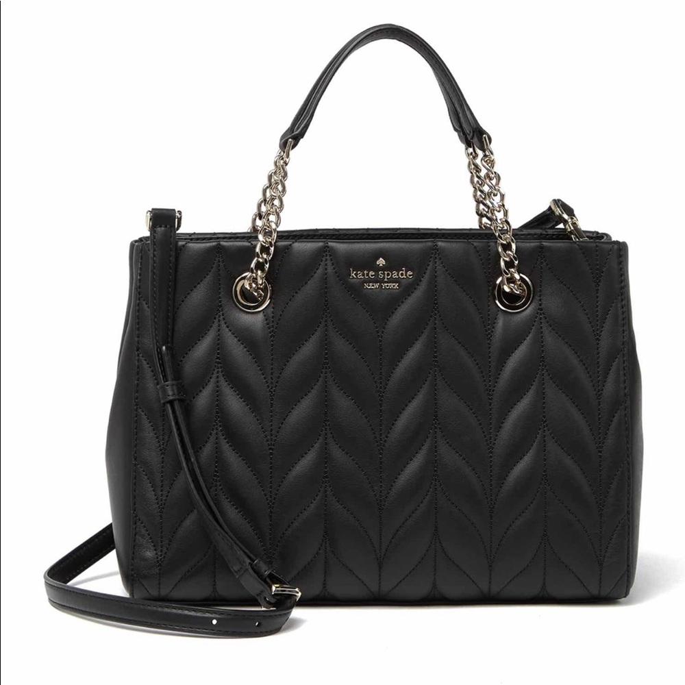 Kate spade briar lane quilted leather satchel
